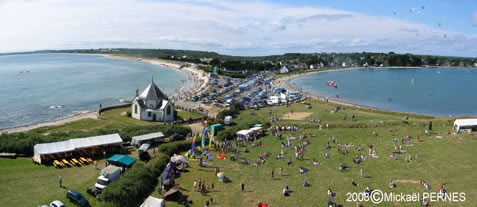 Panorama aérien par cerf volant Penvins KAP
