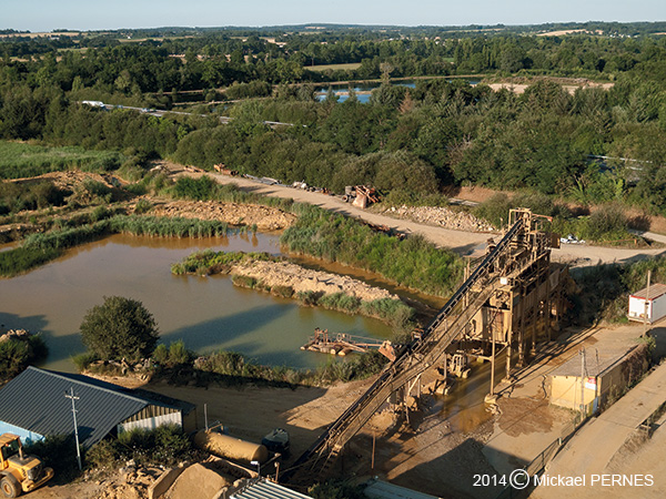 Photographie aerienne Sablière Sérent
